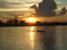 rio tocantins por do sol